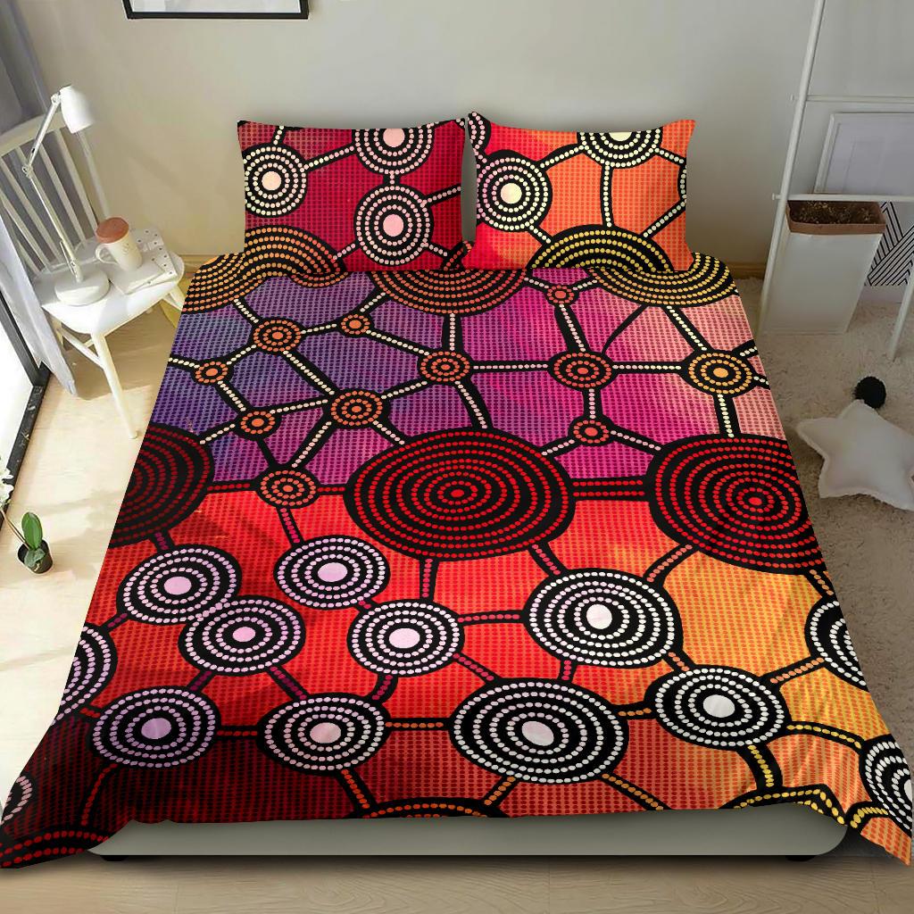 aboriginal-bedding-sets-circle-dot-painting