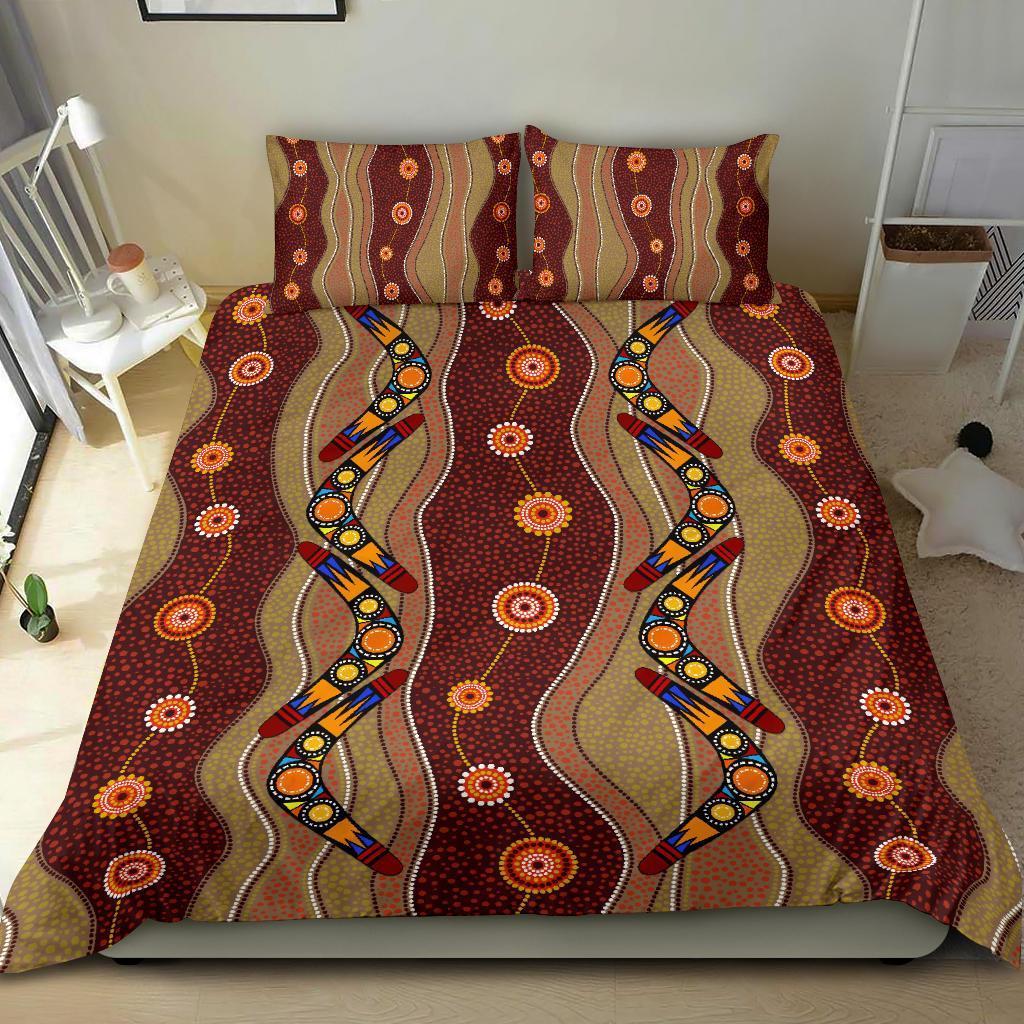 aboriginal-bedding-sets-boomerang-patterns-circle-art