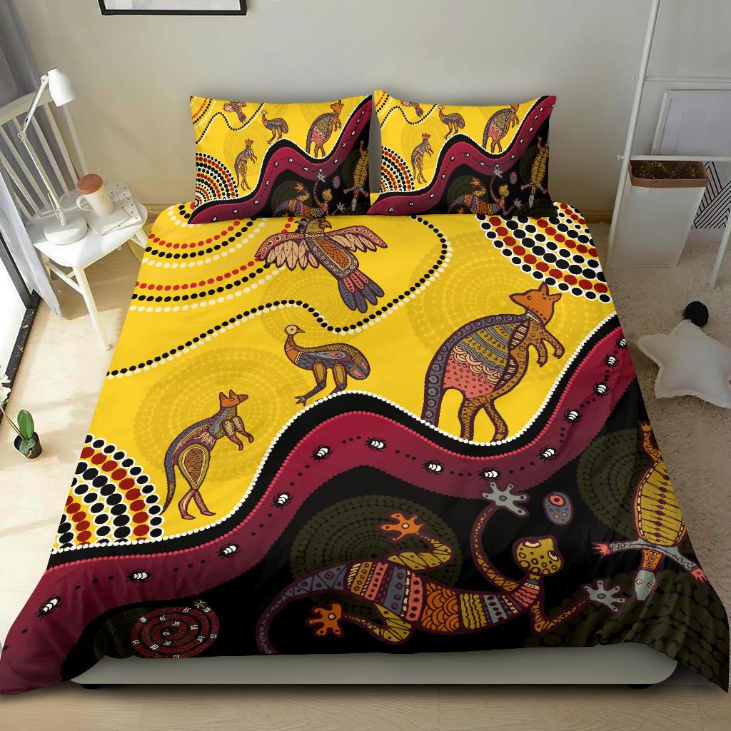 aboriginal-bedding-set-indigenous-animals-life-art