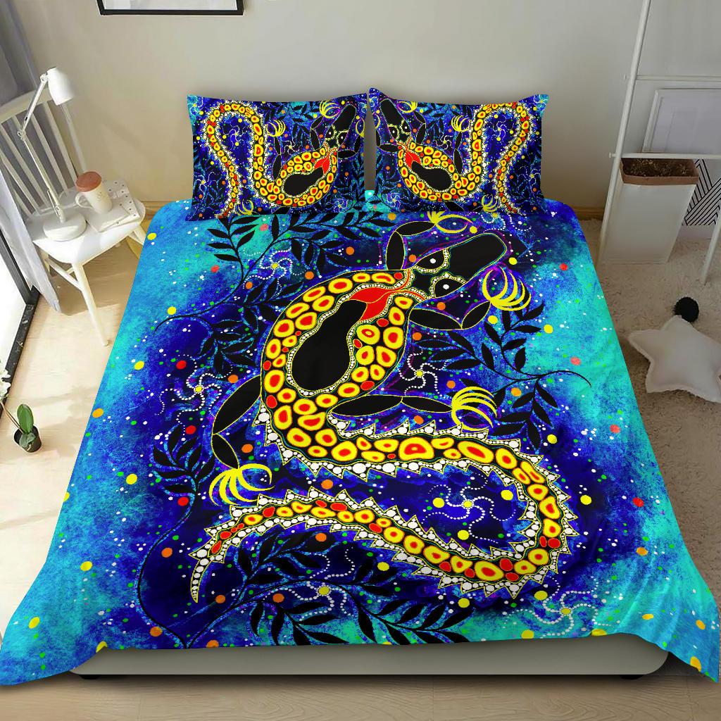 aboriginal-bedding-set-indigenous-crocodile