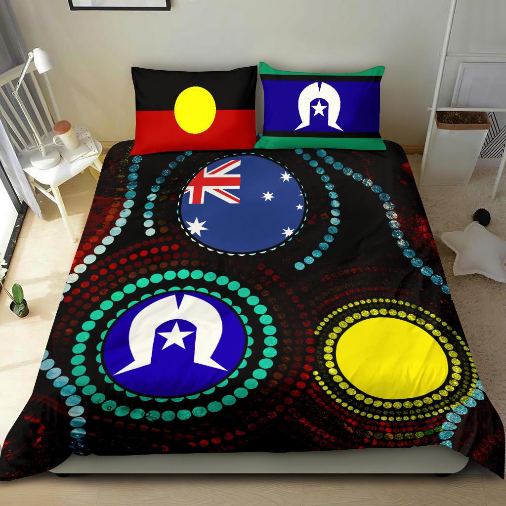 bedding-set-aboriginal-aboriginal-dot-painting-flag