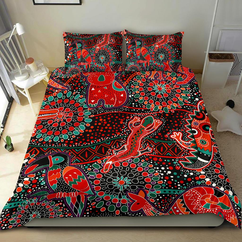 bedding-sets-aboriginal-animal-dot-acrylic-paint