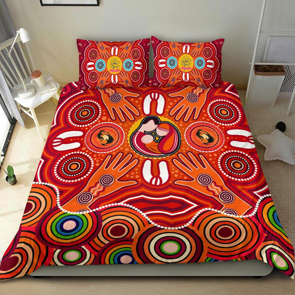 bedding-sets-aboriginal-family-with-dot-painting-art