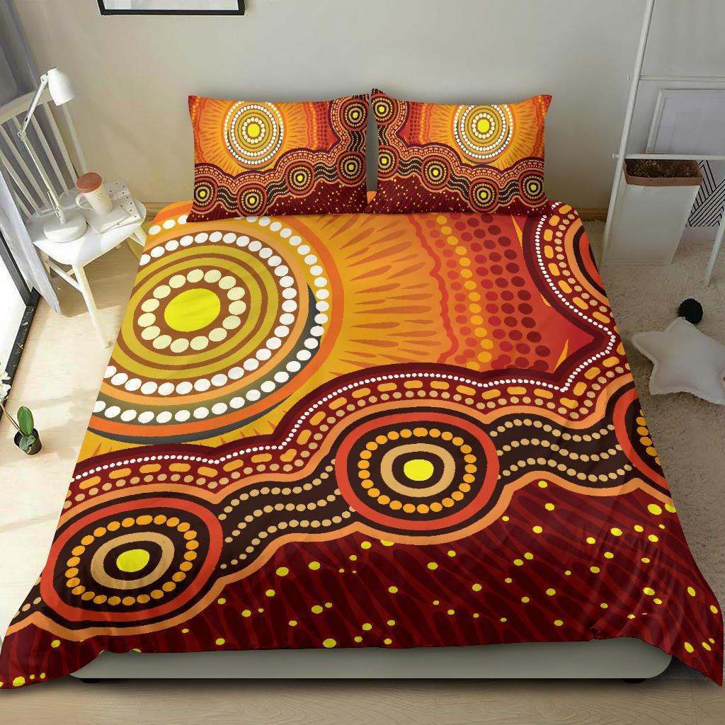 aboriginal-bedding-set-sunrise-aboriginal-art