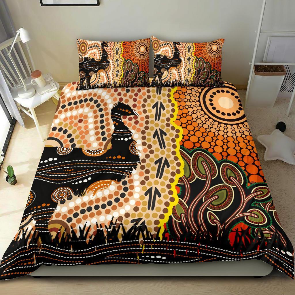 bedding-set-australian-aboriginal-sun-and-emu