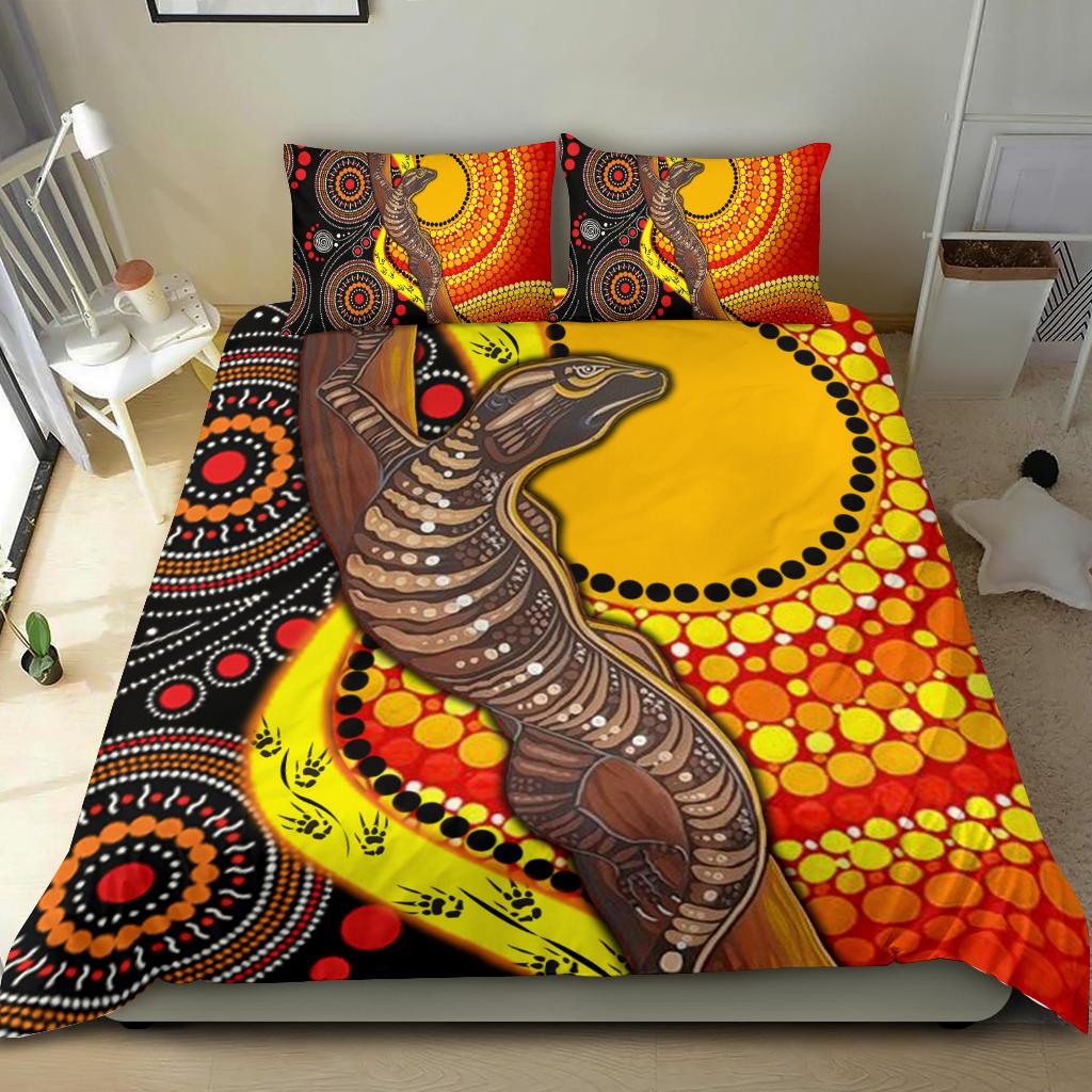 1saustralia-bedding-set-australian-aboriginal-dot-painting-sun-and-lizard