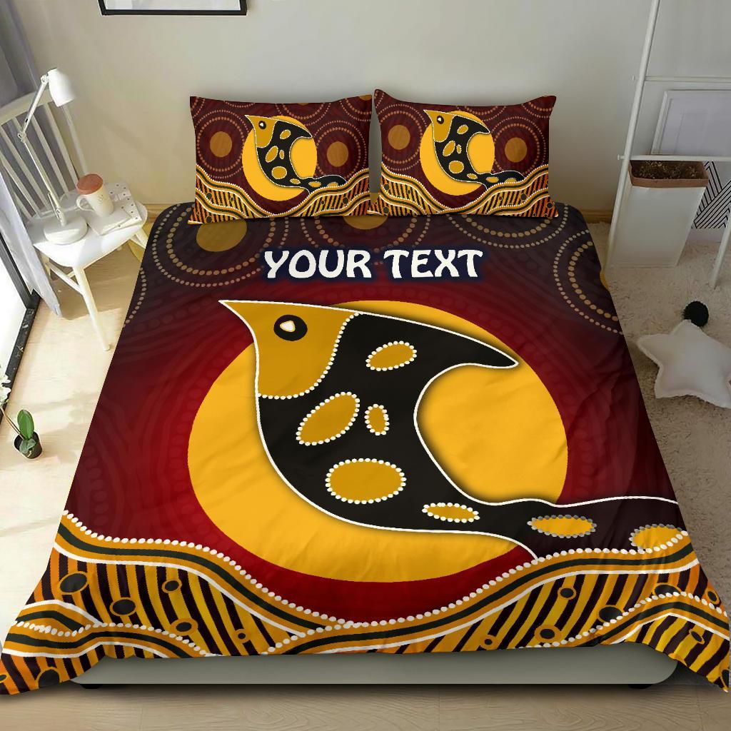 personalised-bedding-set-aboriginal-dot-patterns-fish