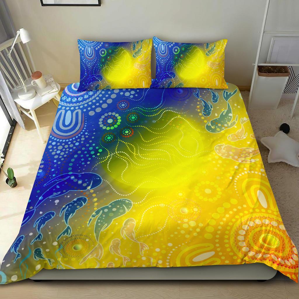 aboriginal-bedding-set-indigenous-fishing