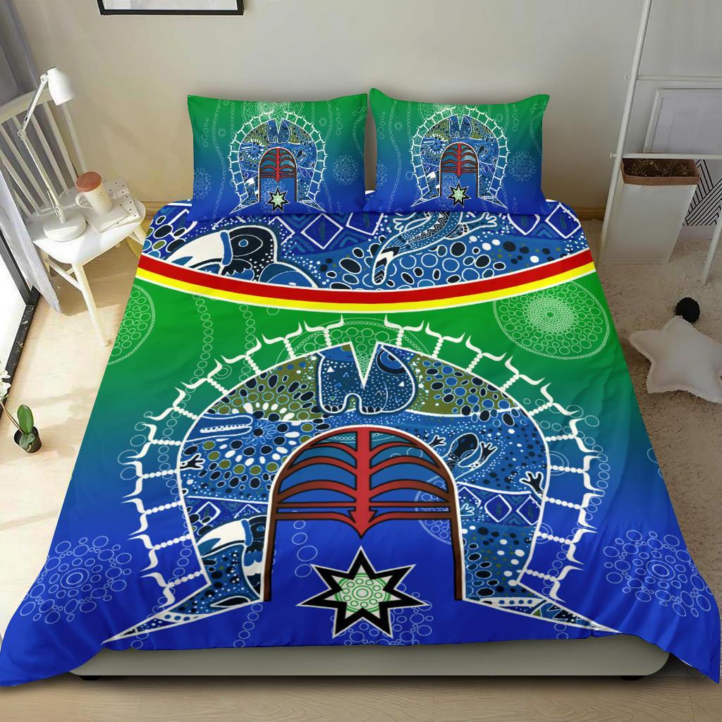 bedding-set-torres-strait-symbol-with-aboriginal-patterns