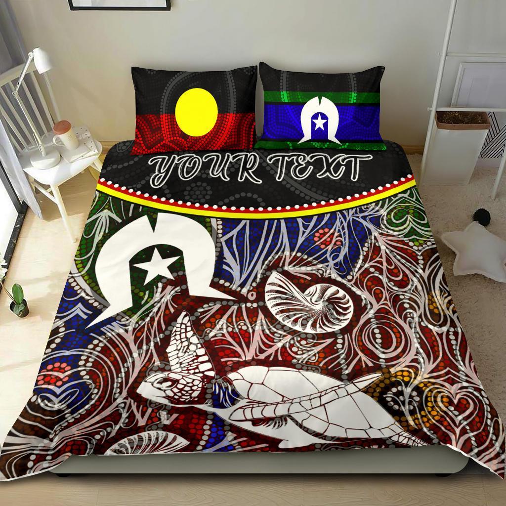 personalised-bedding-set-aboriginal-dot-in-naidoc-week-style