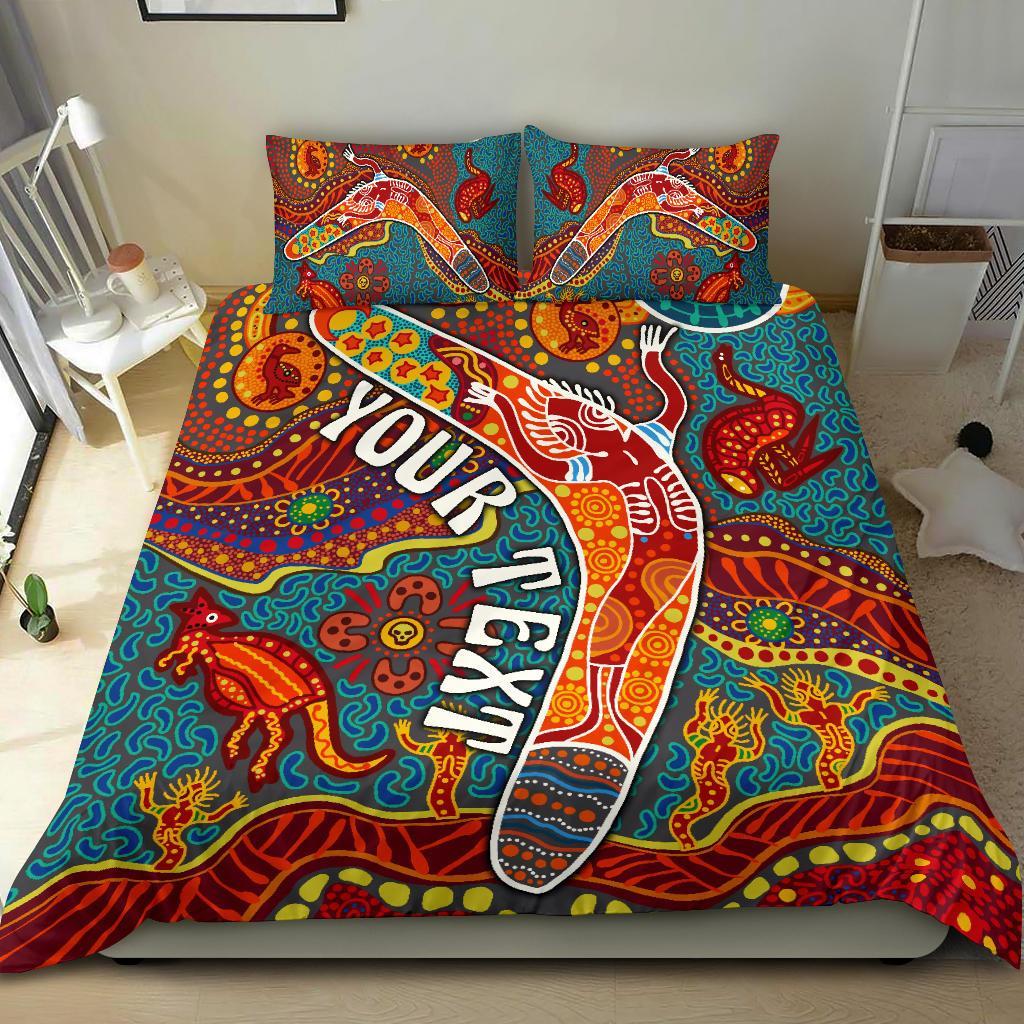 aboriginal-personalised-bedding-set-indigenous-boomerang