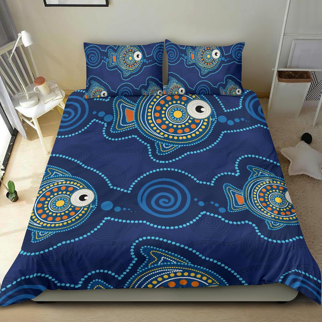 aboriginal-bedding-set-indigenous-turtle-patterns