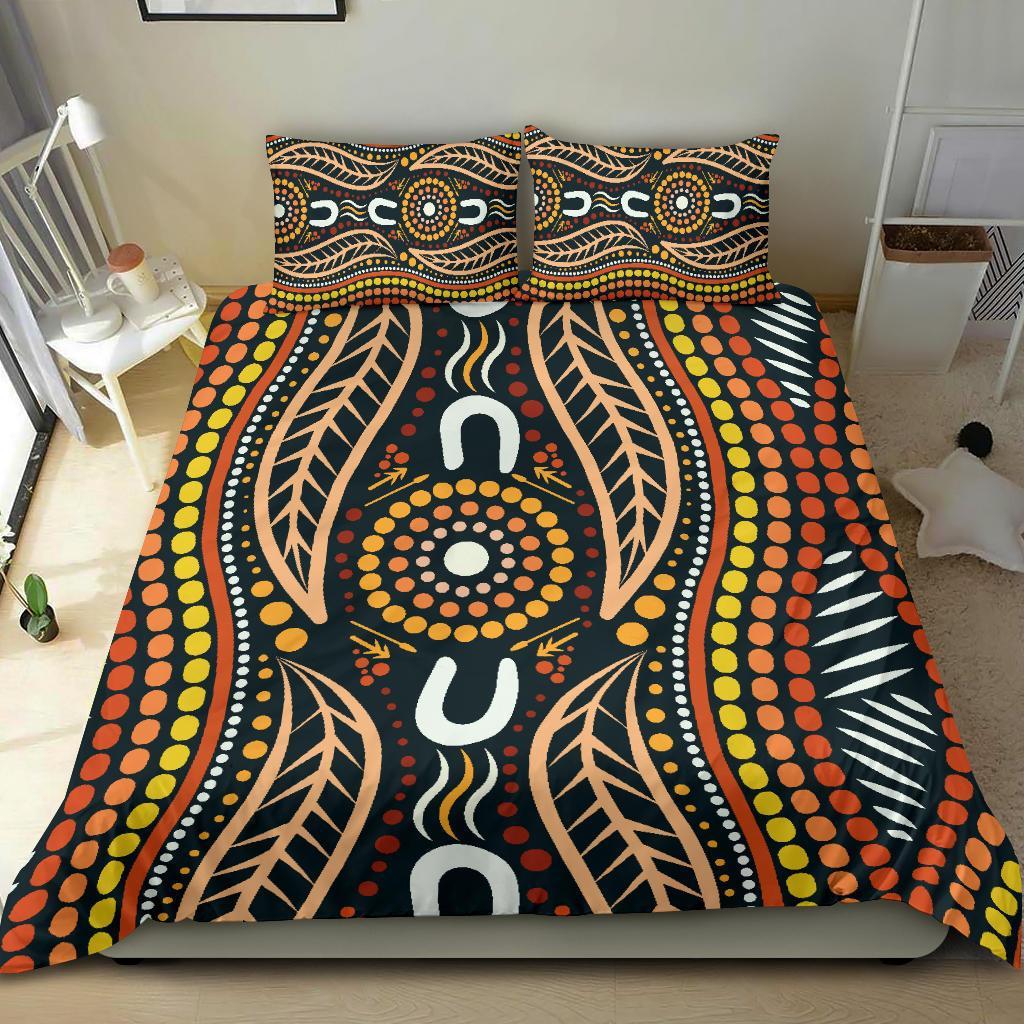 aboriginal-bedding-set-indigenous-dot-painting