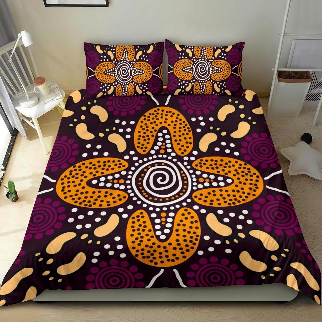 aboriginal-bedding-set-flowers-dot-panting-art