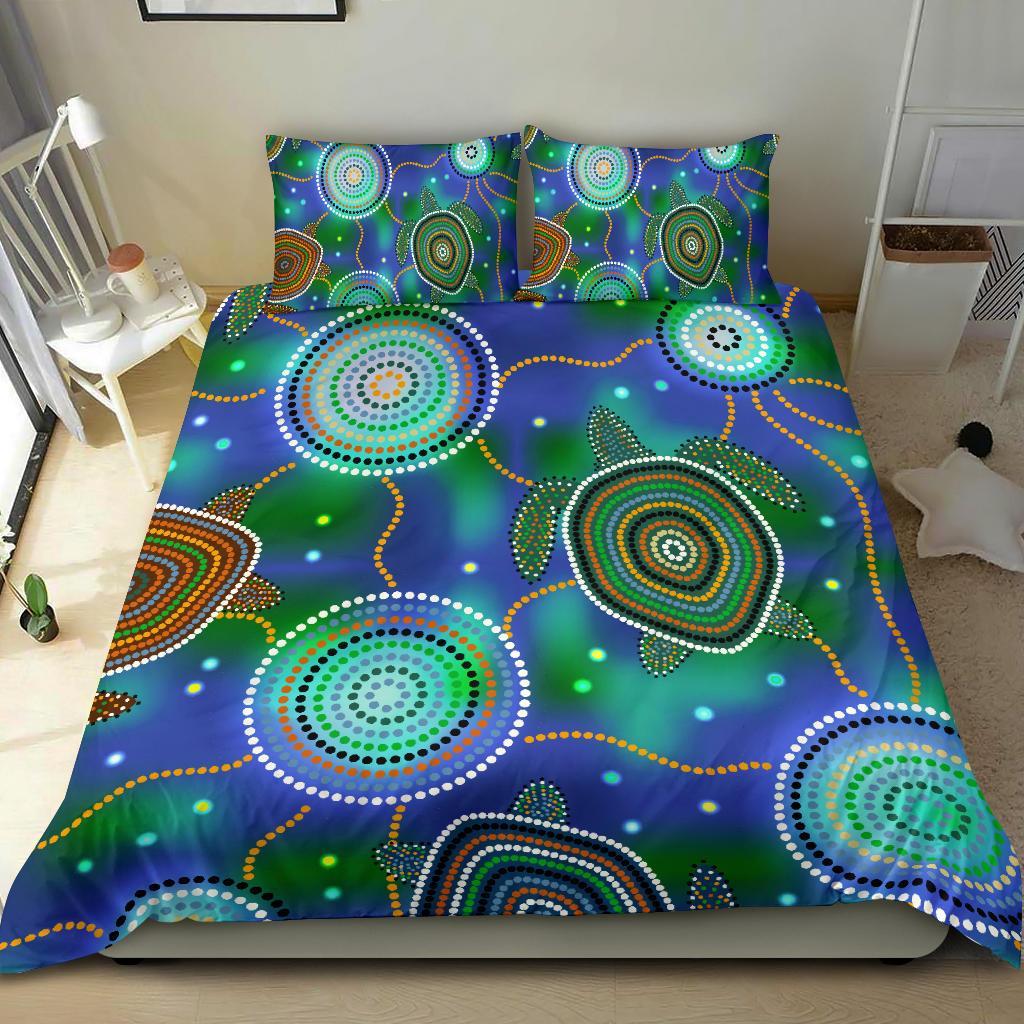 aboriginal-bedding-set-indigenous-turtle-dreaming