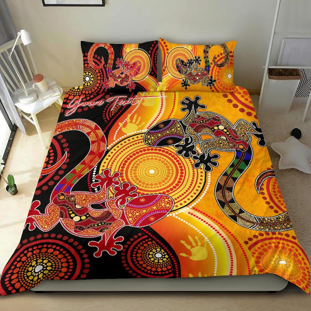 aboriginal-personalised-bedding-set-couple-aboriginal-lizards