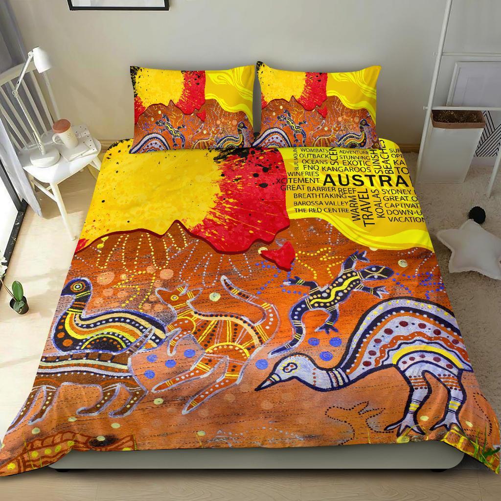 aboriginal-bedding-set-aborigine-art-on-wood-style