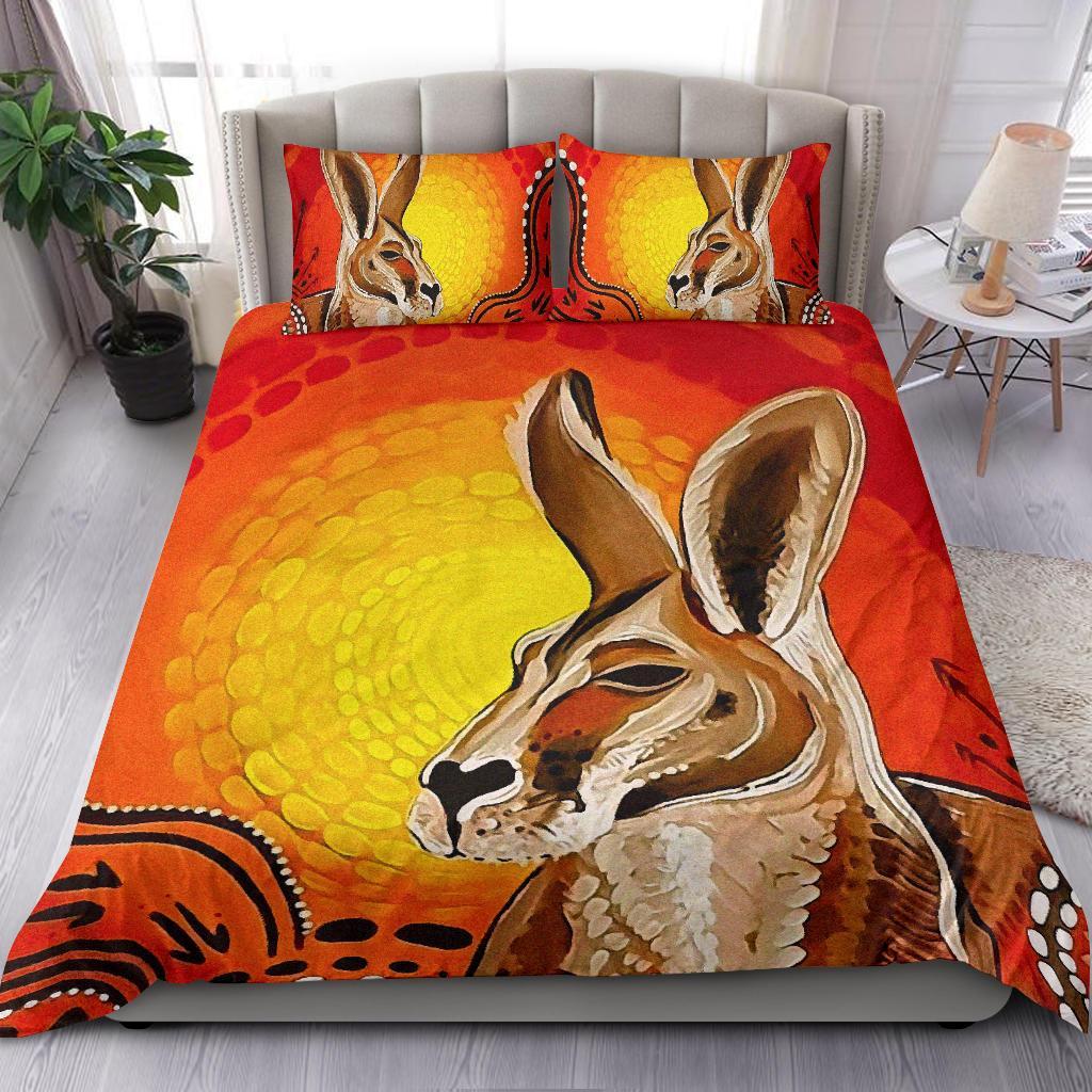 kangaroo-bedding-sets-aboriginal-patterns-drawing-painting