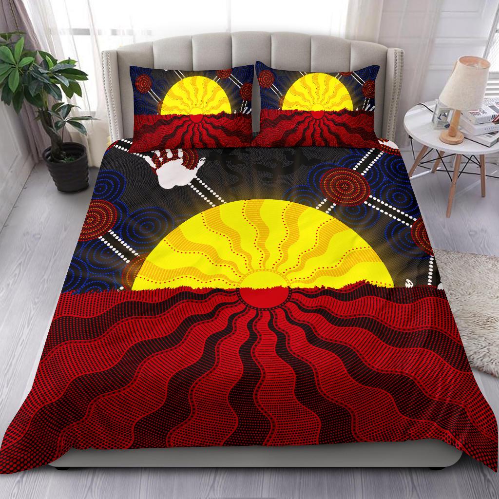 aboriginal-bedding-set-aboriginal-lives-matter-flag-sun-dot-painting