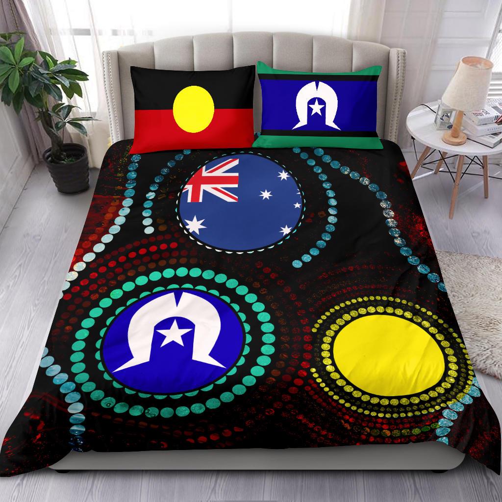 bedding-set-aboriginal-aboriginal-dot-painting-flag