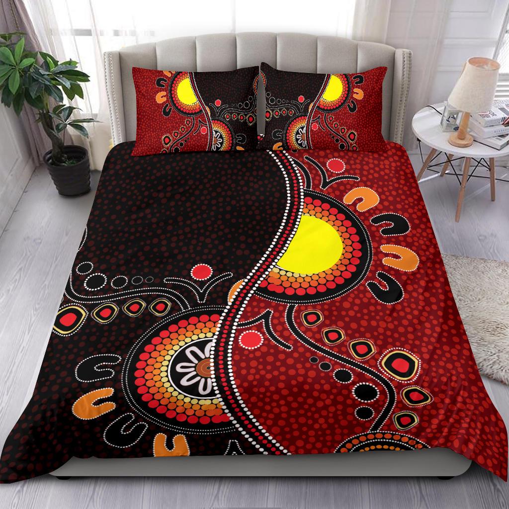 aboriginal-bedding-set-australia-flag-dot-painting-art