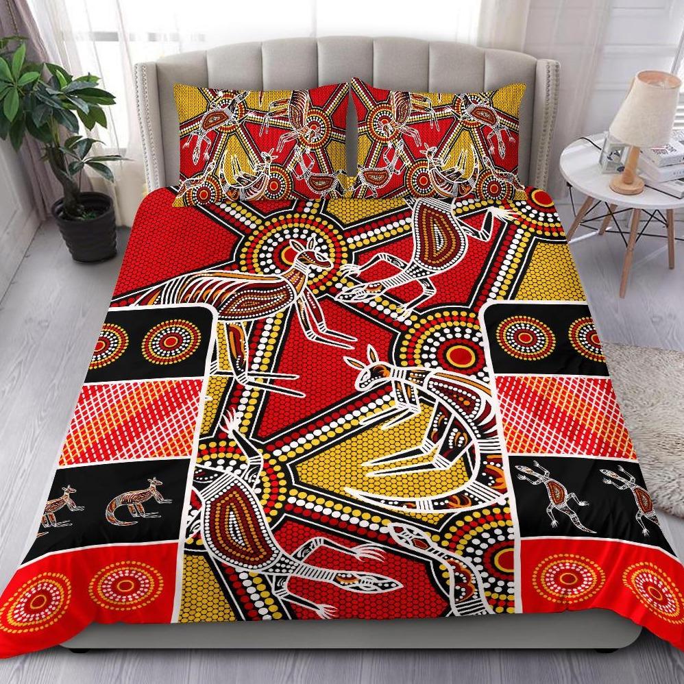 aboriginal-bedding-set-kangaroo-dot-painting-patterns