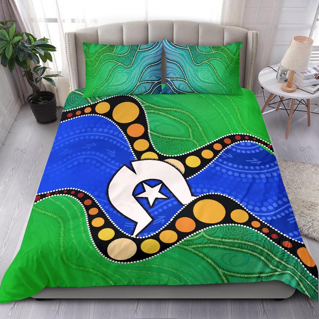 torres-strait-islands-bedding-set-flag-with-aboriginal-patterns