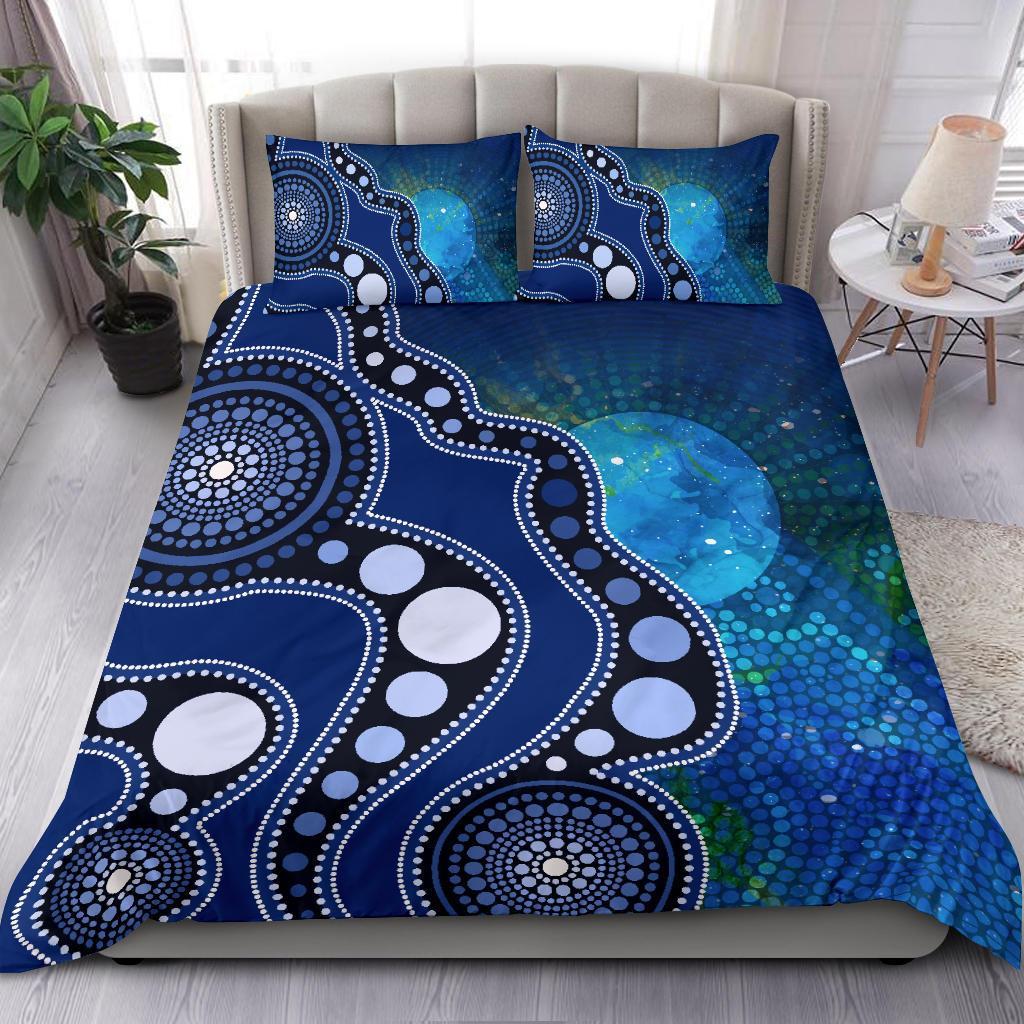 aboriginal-bedding-set-australia-indigenous-flag-circle-dot-painting-art-blue