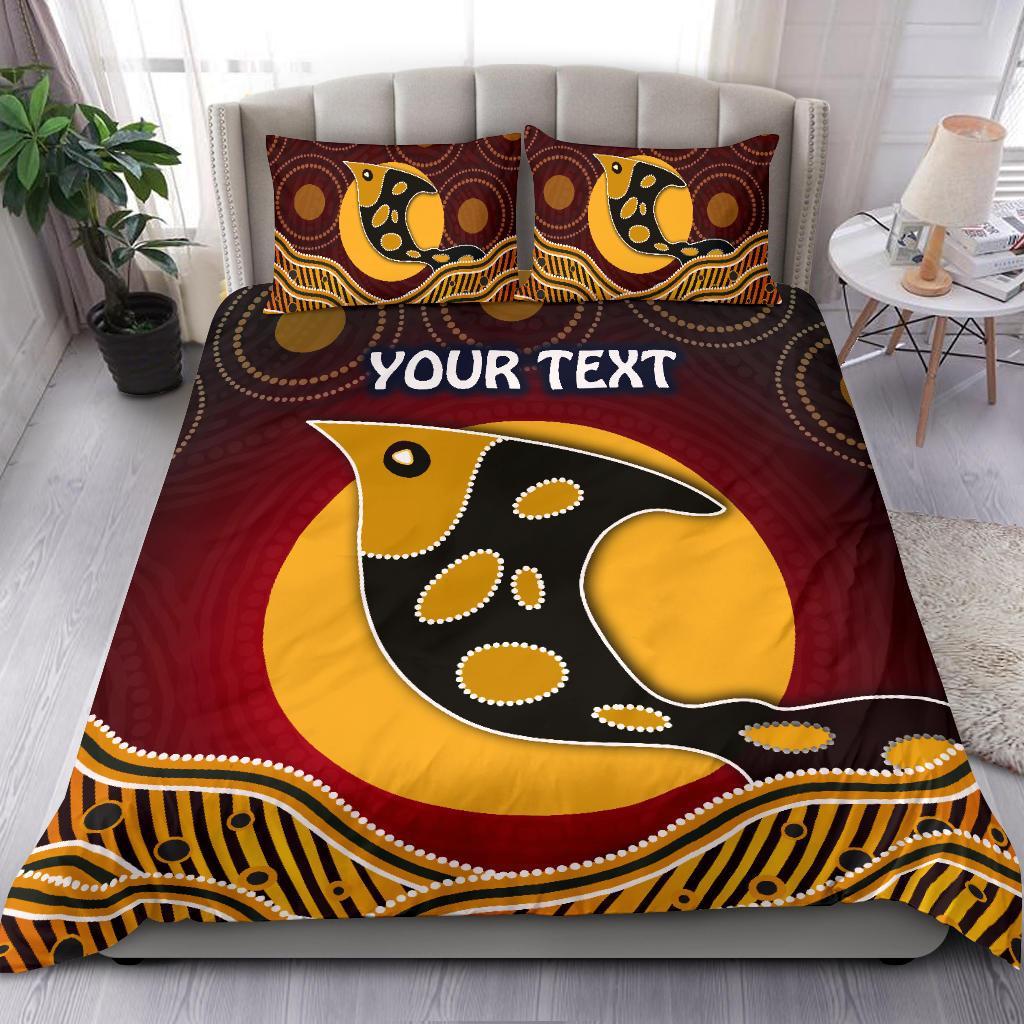 personalised-bedding-set-aboriginal-dot-patterns-fish