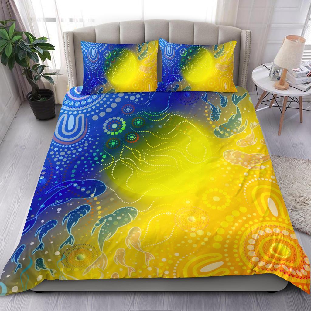 aboriginal-bedding-set-indigenous-fishing