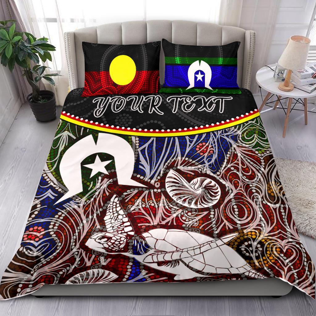 personalised-bedding-set-aboriginal-dot-in-naidoc-week-style