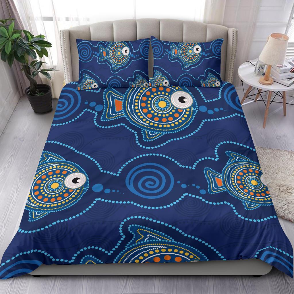 aboriginal-bedding-set-indigenous-turtle-patterns