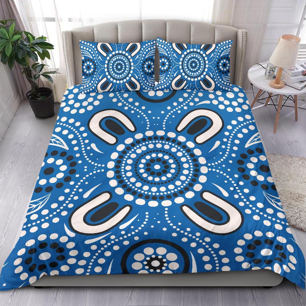 aboriginal-bedding-set-indigenous-circle-dot-painting-blue-color