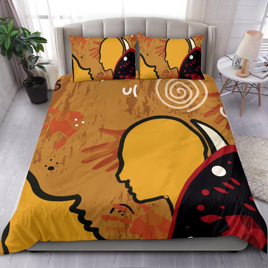 aboriginal-bedding-set-mother-and-son-hand-art