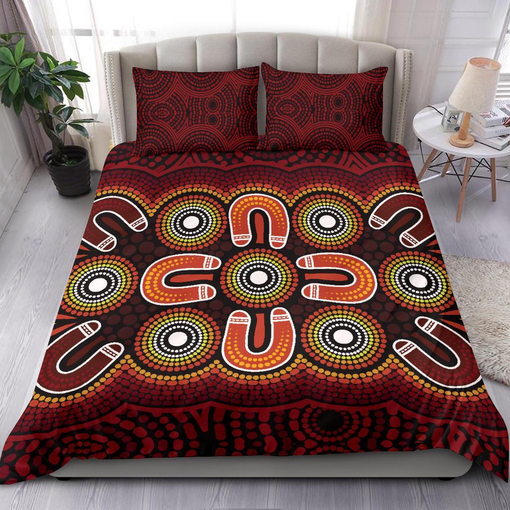 aboriginal-bedding-set-aboriginal-dot-painting-flowers-style