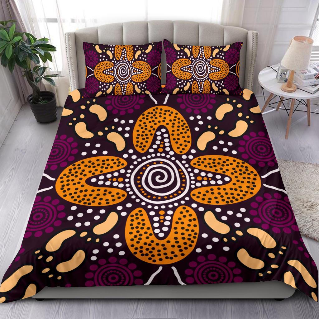 aboriginal-bedding-set-flowers-dot-panting-art