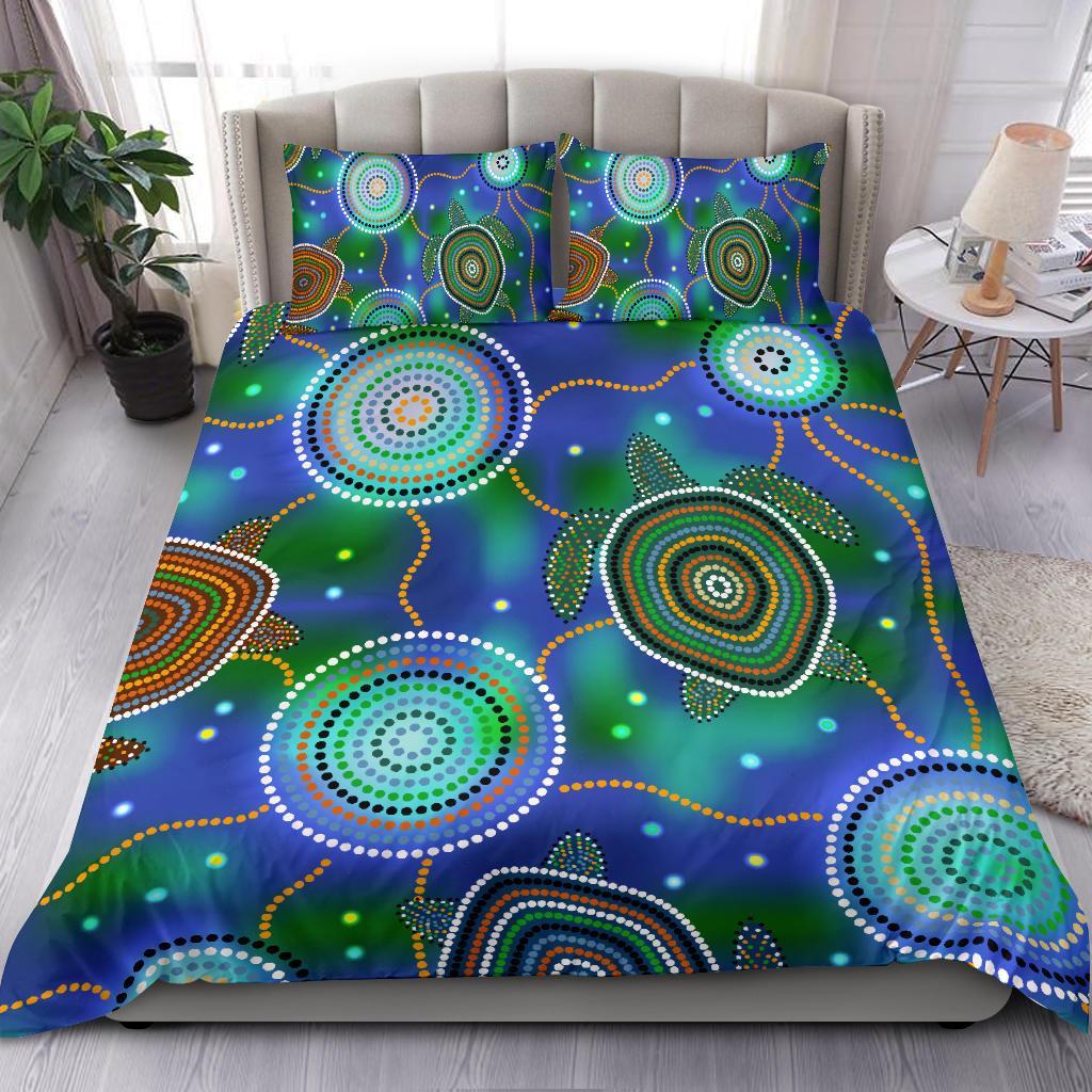 aboriginal-bedding-set-indigenous-turtle-dreaming