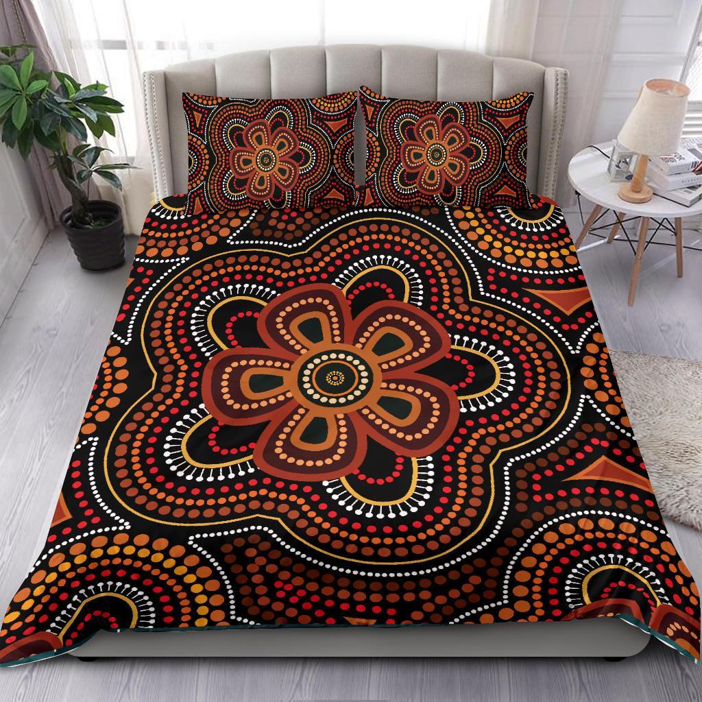 aboriginal-bedding-set-aboriginal-dot-painting-flowers-style-ver02