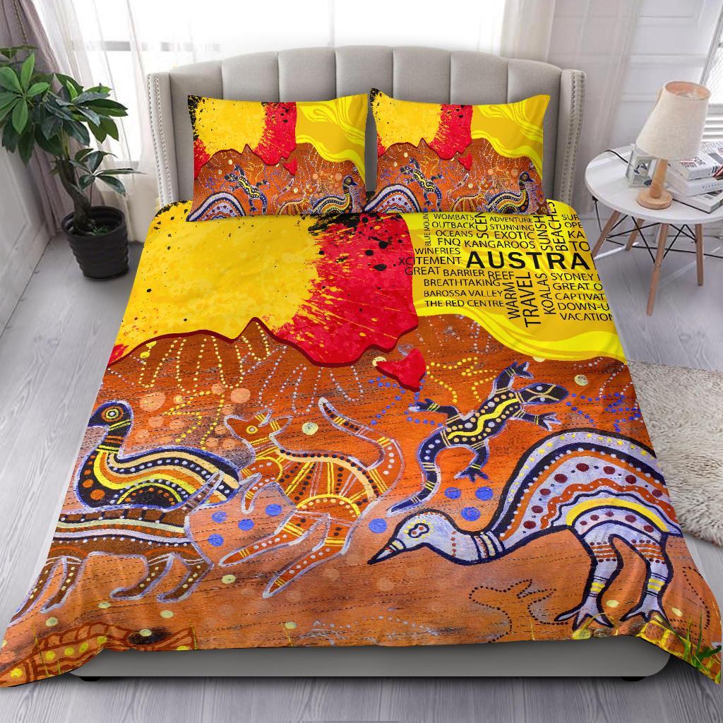 aboriginal-bedding-set-aborigine-art-on-wood-style