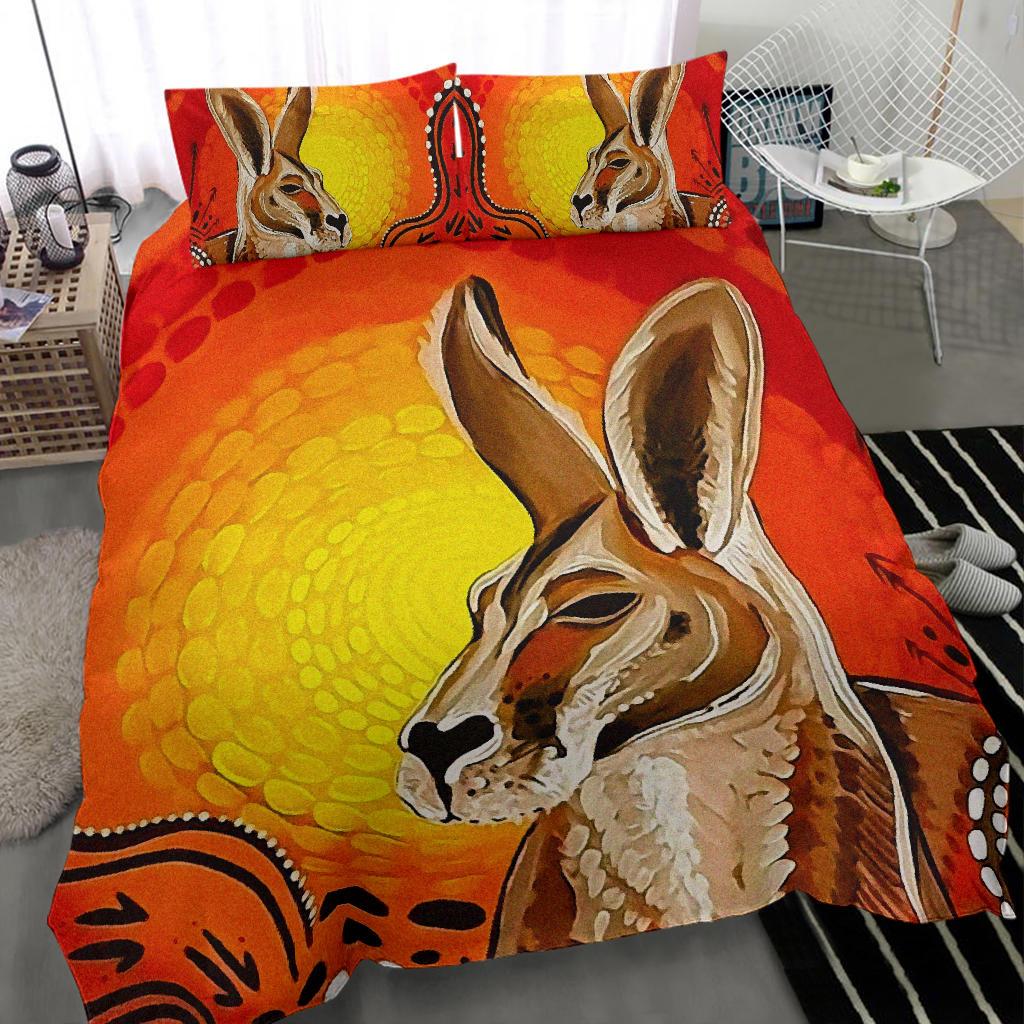 kangaroo-bedding-sets-aboriginal-patterns-drawing-painting