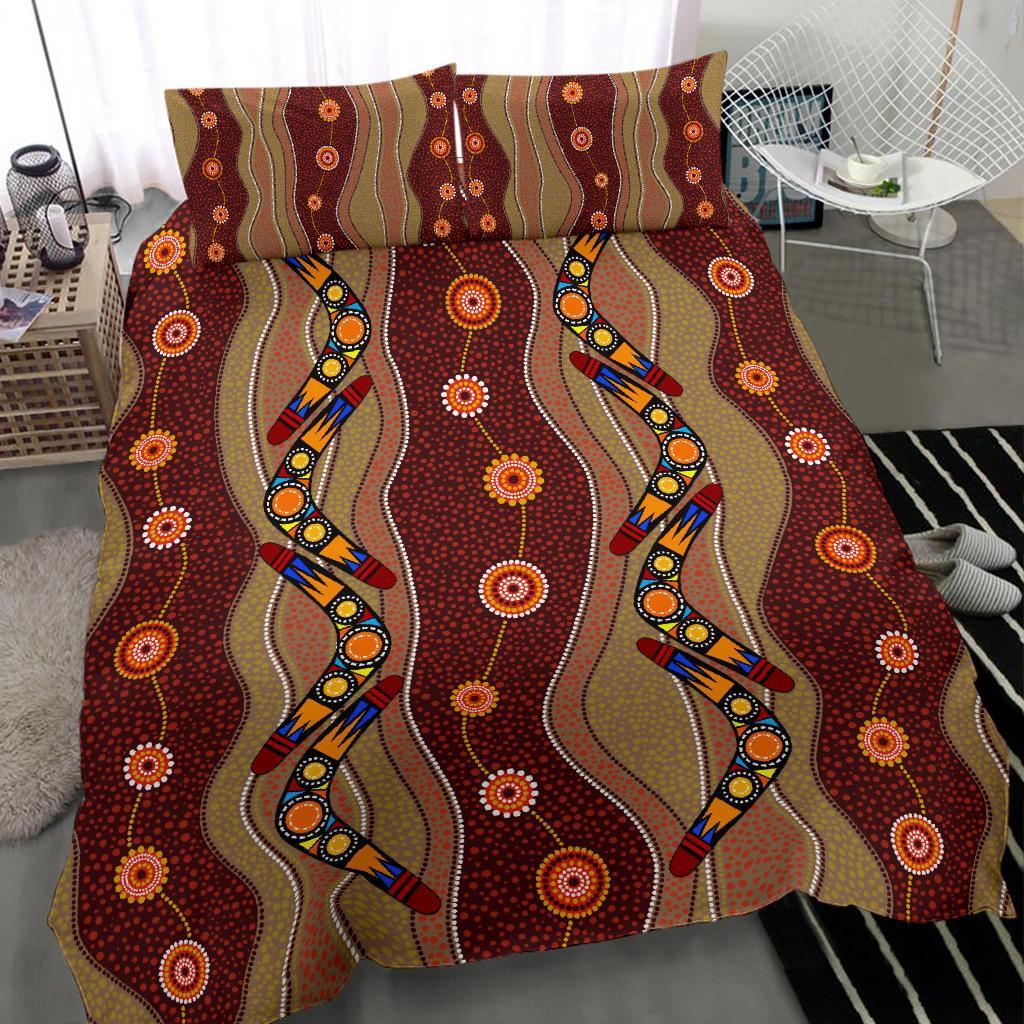 aboriginal-bedding-sets-boomerang-patterns-circle-art