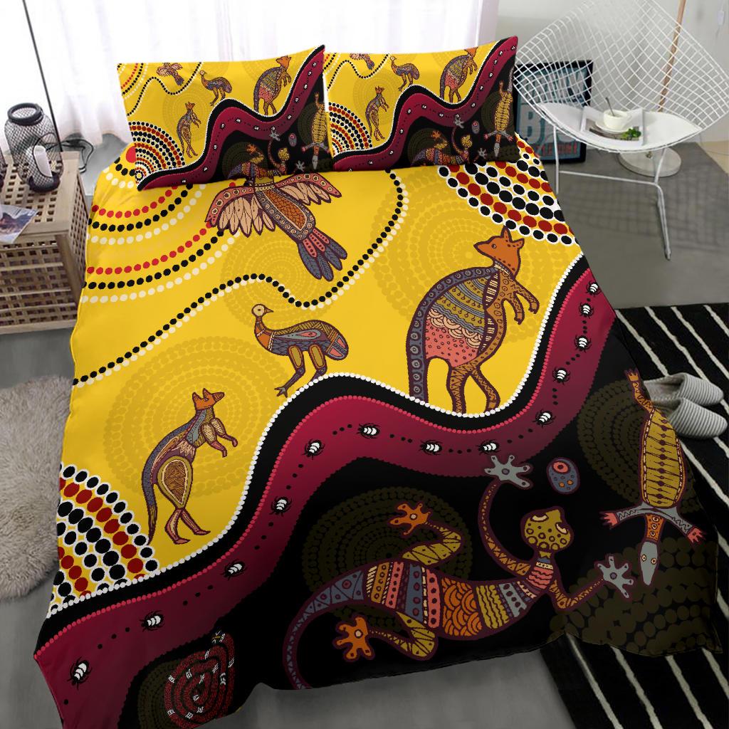 aboriginal-bedding-set-indigenous-animals-life-art