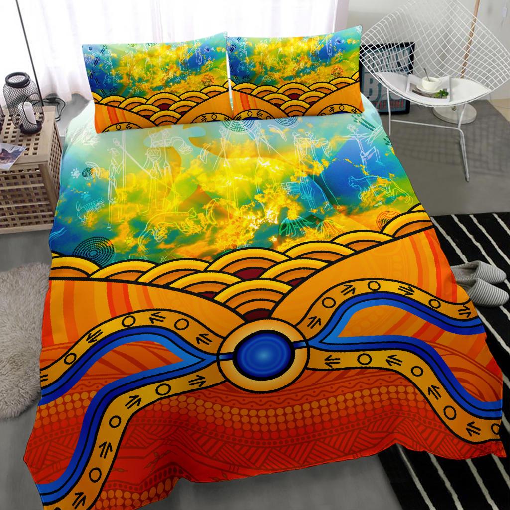 aboriginal-bedding-set-australia-kangaroo-sky