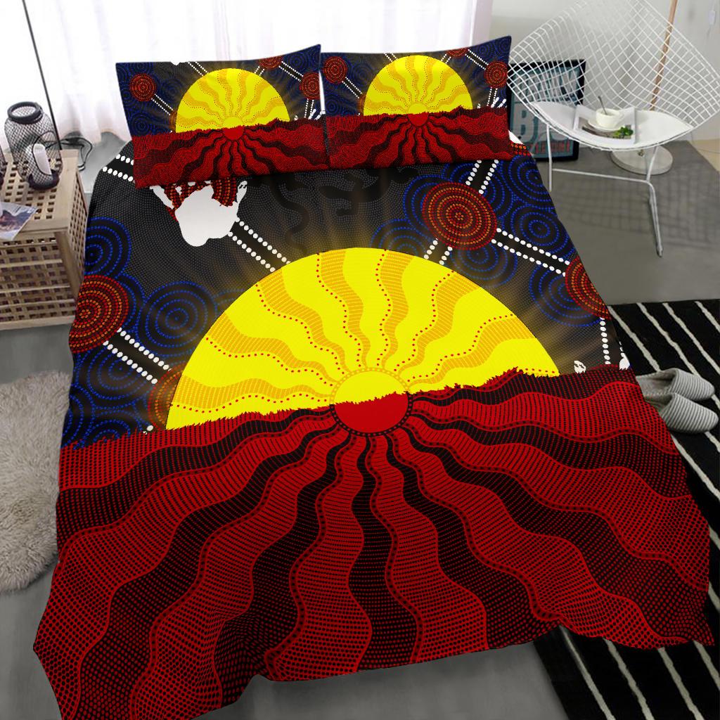 aboriginal-bedding-set-aboriginal-lives-matter-flag-sun-dot-painting