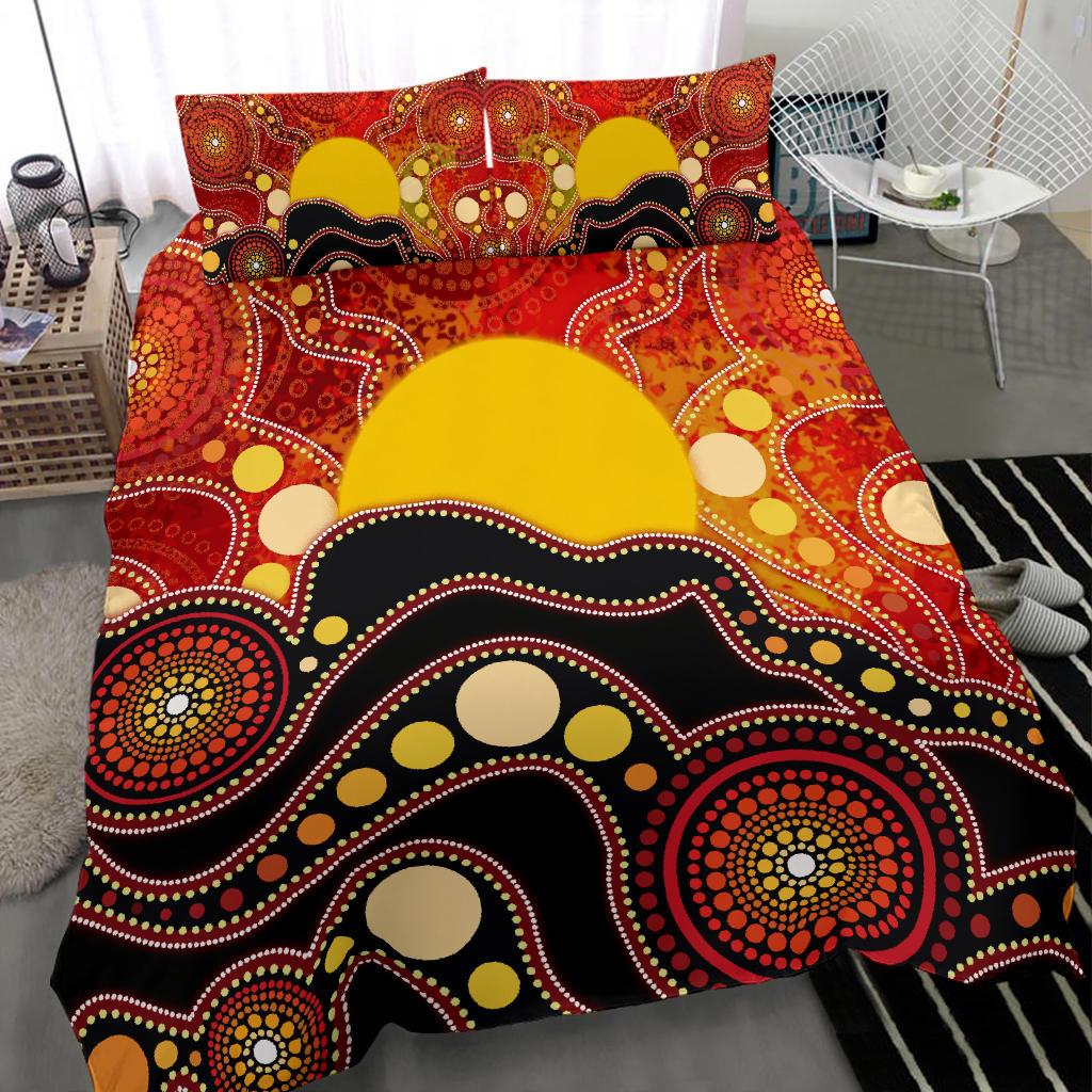 aboriginal-bedding-set-aboriginal-lives-matter-flag-dot-painting-art