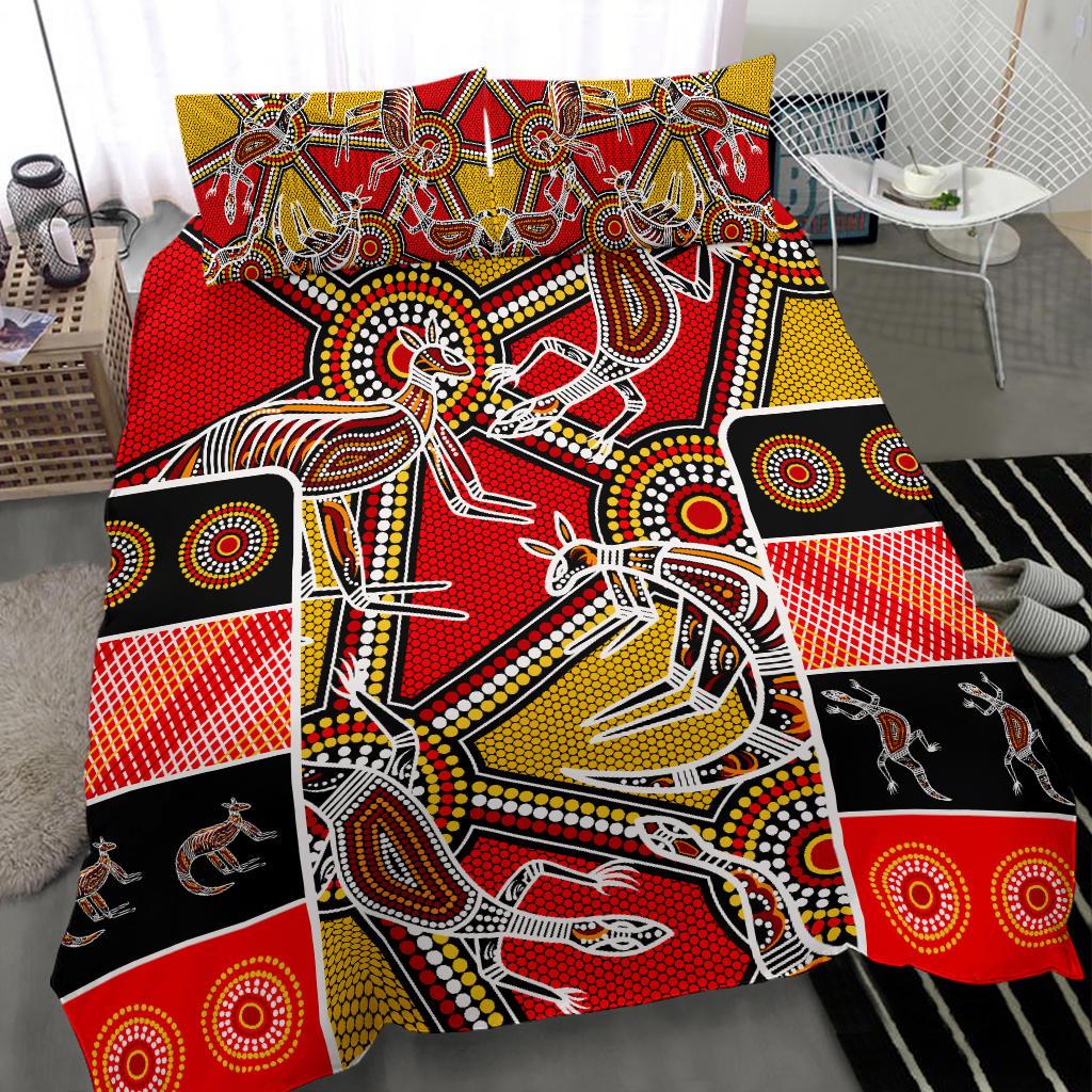 aboriginal-bedding-set-kangaroo-dot-painting-patterns