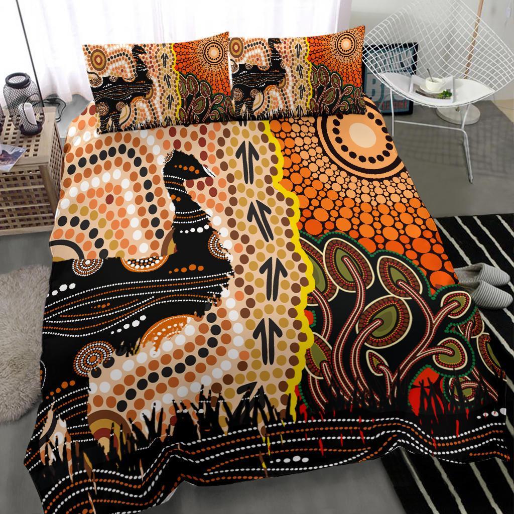 bedding-set-australian-aboriginal-sun-and-emu