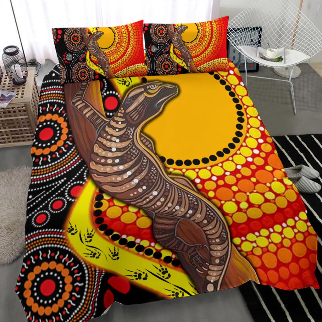 1saustralia-bedding-set-australian-aboriginal-dot-painting-sun-and-lizard