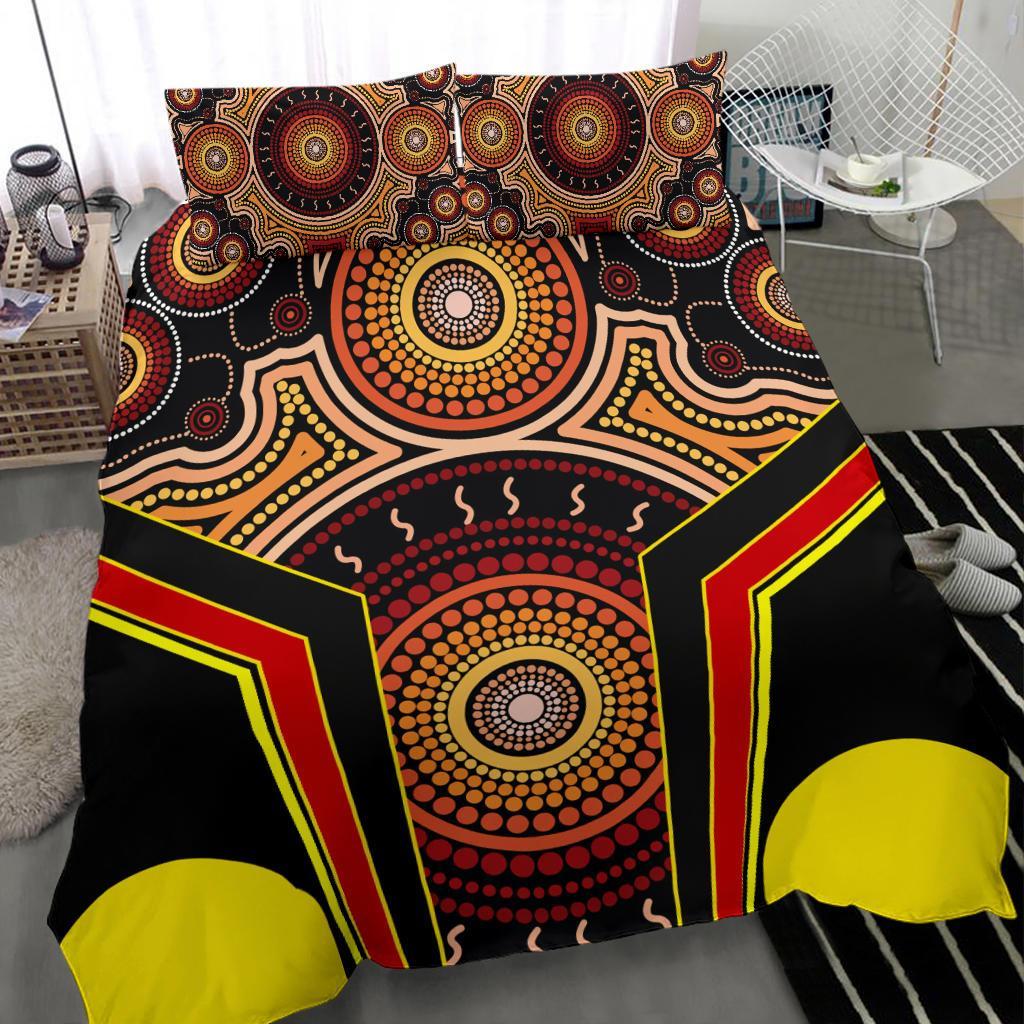 bedding-set-aboriginal-with-dot-painting-art