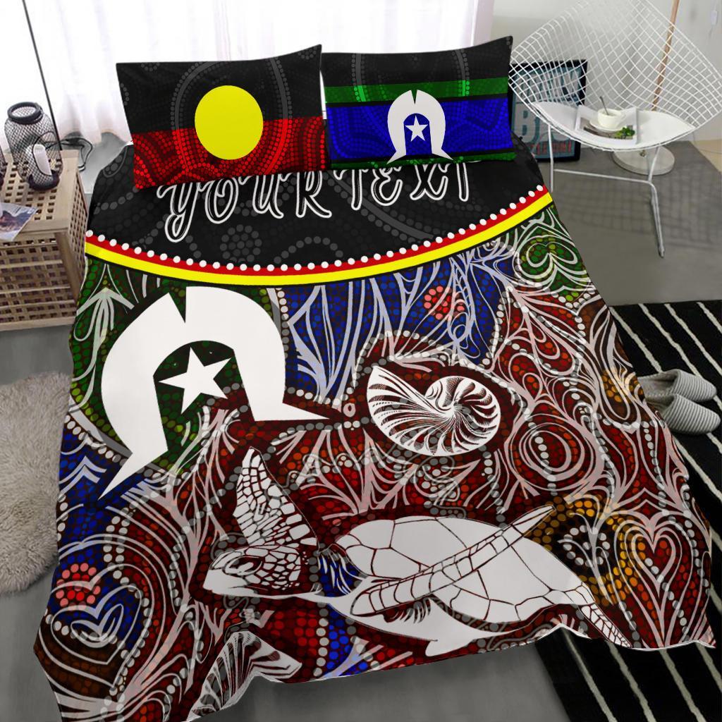 personalised-bedding-set-aboriginal-dot-in-naidoc-week-style